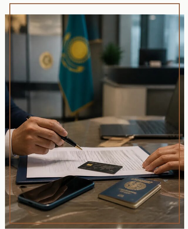 Открытие счета и банковской карты в Казахстане в Верхнем Уфалее